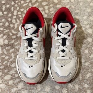 Nike ID White Black and Red Sneakers